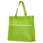 Shopping Tote Bag with Waves-Logo